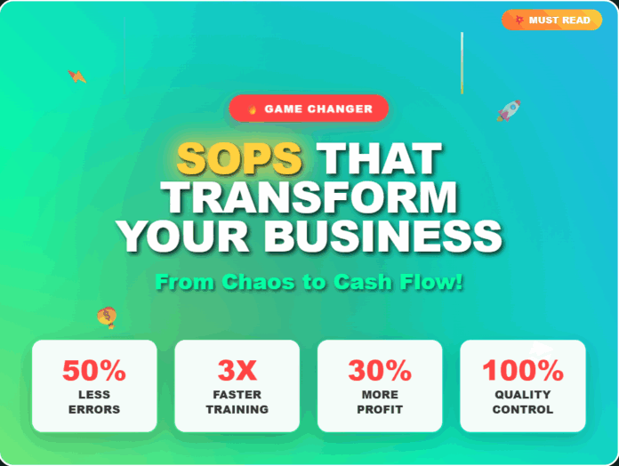 SOPs THAT TRANSFORM YOUR BUSINESS